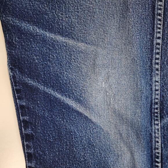 Wrangler Men’s 38x34 Straight Leg Jeans Medium Wash Distressed Y2K - Picture 6 of 11